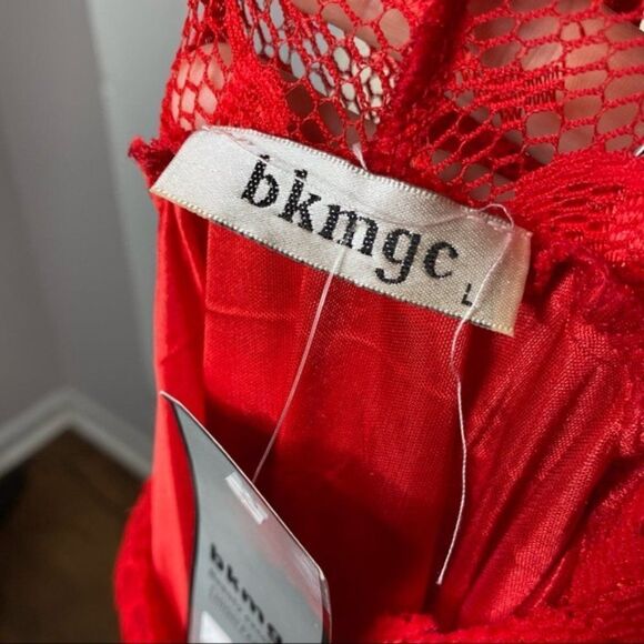 Red Lace Dress by bkmgc - Size L - Picture 3 of 9